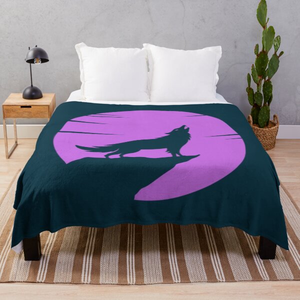 Item preview, Purple wolf on the moon Wolf fans Wolf lovers designed and sold by TeesBsStore.