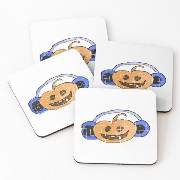 Item preview, Halloween pumpkin tile art  designed and sold by Coffeemerc117.