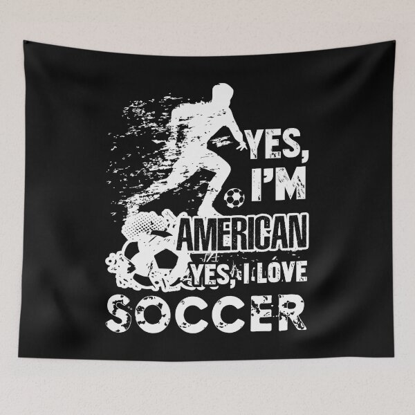 Item preview, Yes I'm American I Love Soccer designed and sold by UnknownArtistt.