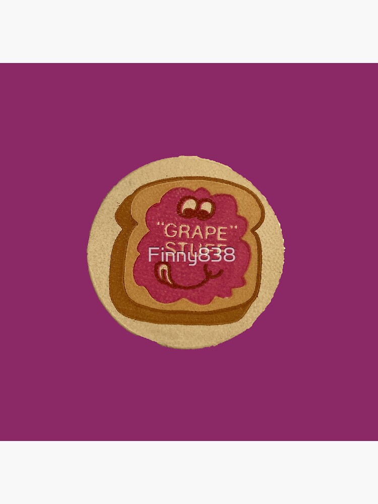 "80s Grape Jam Scratch and Sniff" Throw Pillow for Sale by Finny838