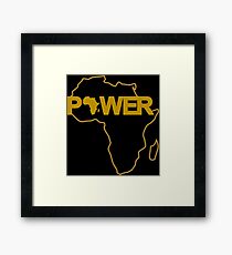 Black Power Third Culture Series Framed Art Print