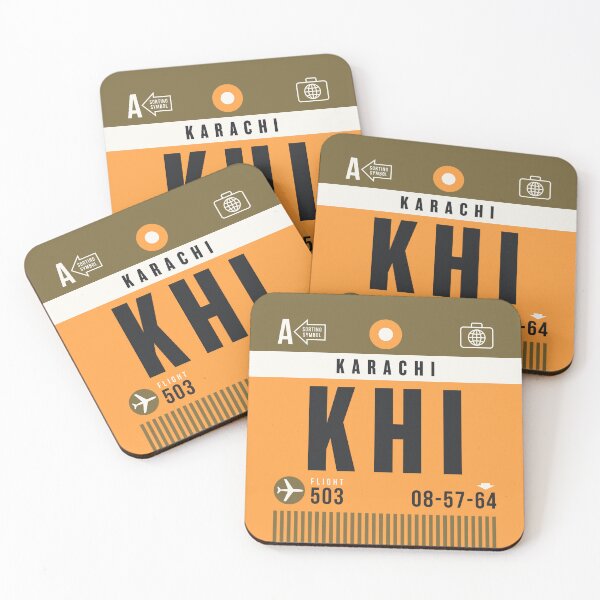 Item preview, Luggage Tag A - KHI Karachi Pakistan designed and sold by VoodooCircus.