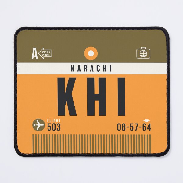 Item preview, Luggage Tag A - KHI Karachi Pakistan designed and sold by VoodooCircus.