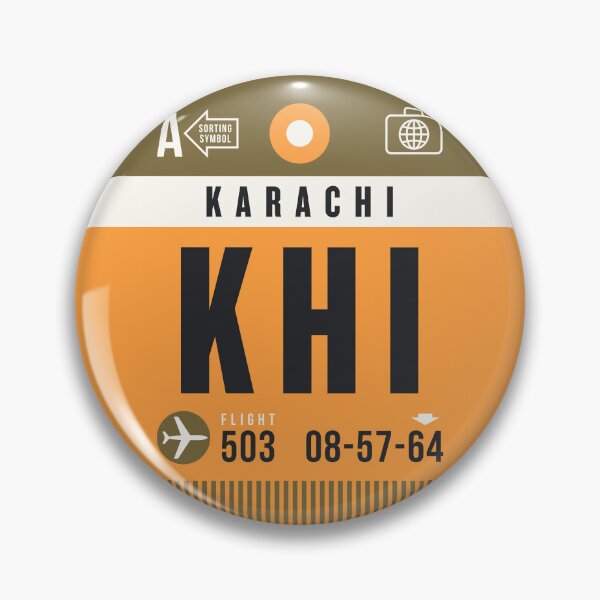 Item preview, Luggage Tag A - KHI Karachi Pakistan designed and sold by VoodooCircus.