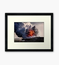 Kilauea Volcano at Kalapana 8 Framed Print