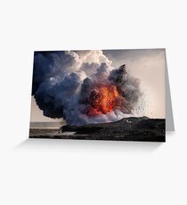 Kilauea Volcano at Kalapana 8 Greeting Card