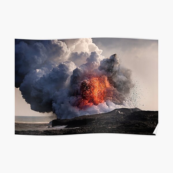 Kilauea Volcano at Kalapana 8 Poster