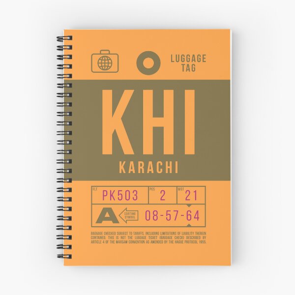 Item preview, Luggage Tag B - KHI Karachi Pakistan designed and sold by VoodooCircus.