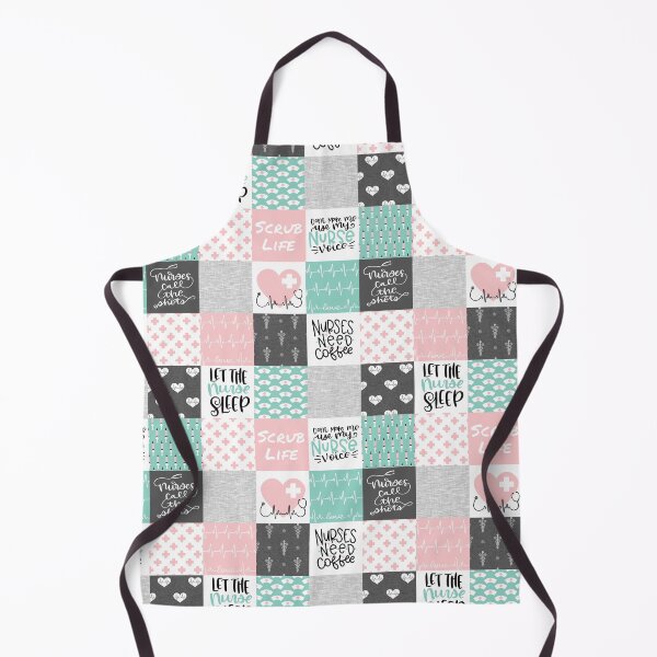 Item preview, Nurse Patchwork - pink/aqua designed and sold by SugarPineDesign.