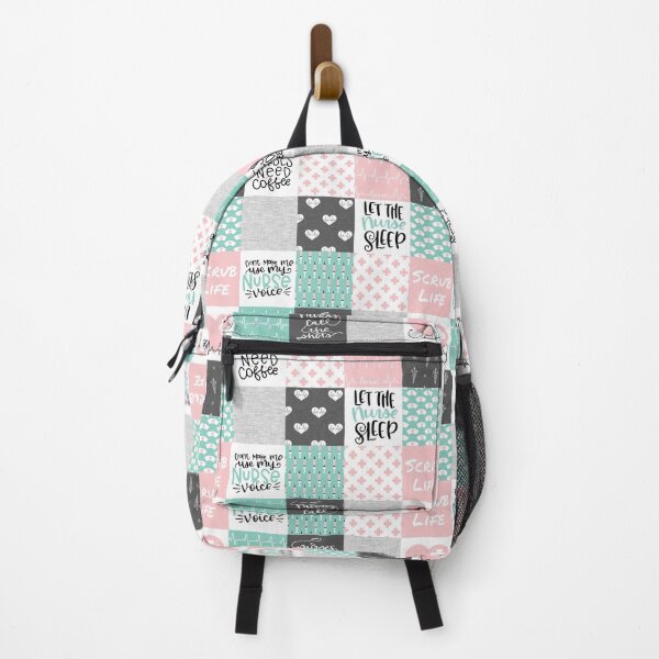 Item preview, Nurse Patchwork - pink/aqua designed and sold by SugarPineDesign.