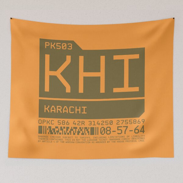 Item preview, Luggage Tag C - KHI Karachi Pakistan designed and sold by VoodooCircus.