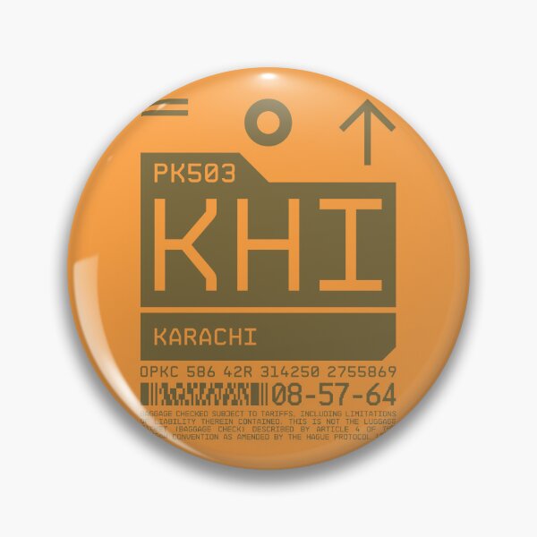 Item preview, Luggage Tag C - KHI Karachi Pakistan designed and sold by VoodooCircus.