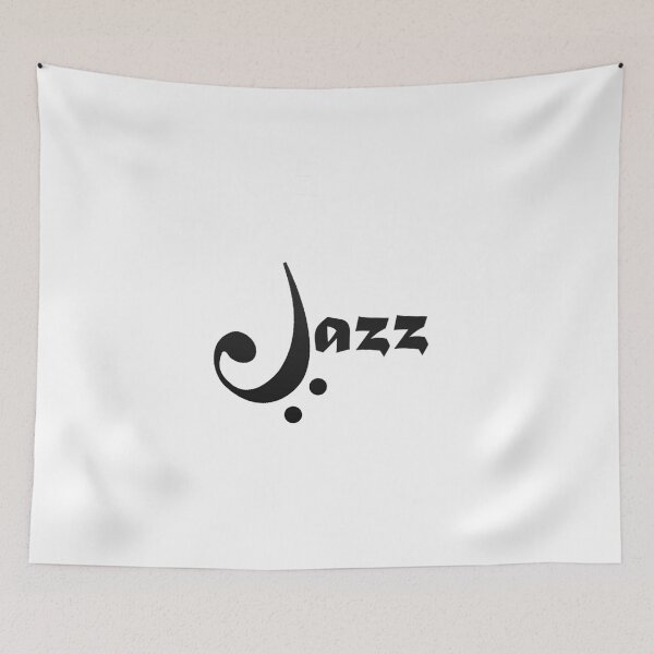 Item preview, Bass Clef Jazz Design designed and sold by CoolMusicStickers.