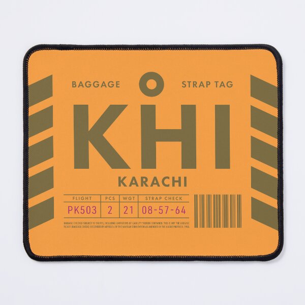 Item preview, Luggage Tag D - KHI Karachi Pakistan designed and sold by VoodooCircus.