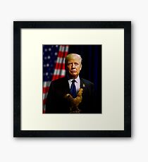 Donald J. Trump - Presidentially Cocky Framed Print