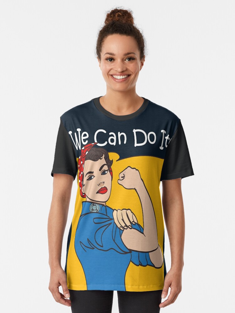 We Can Do It Iconic Womans Fist Symbol Of Female Power And Industry Cartoon Woman With Can 