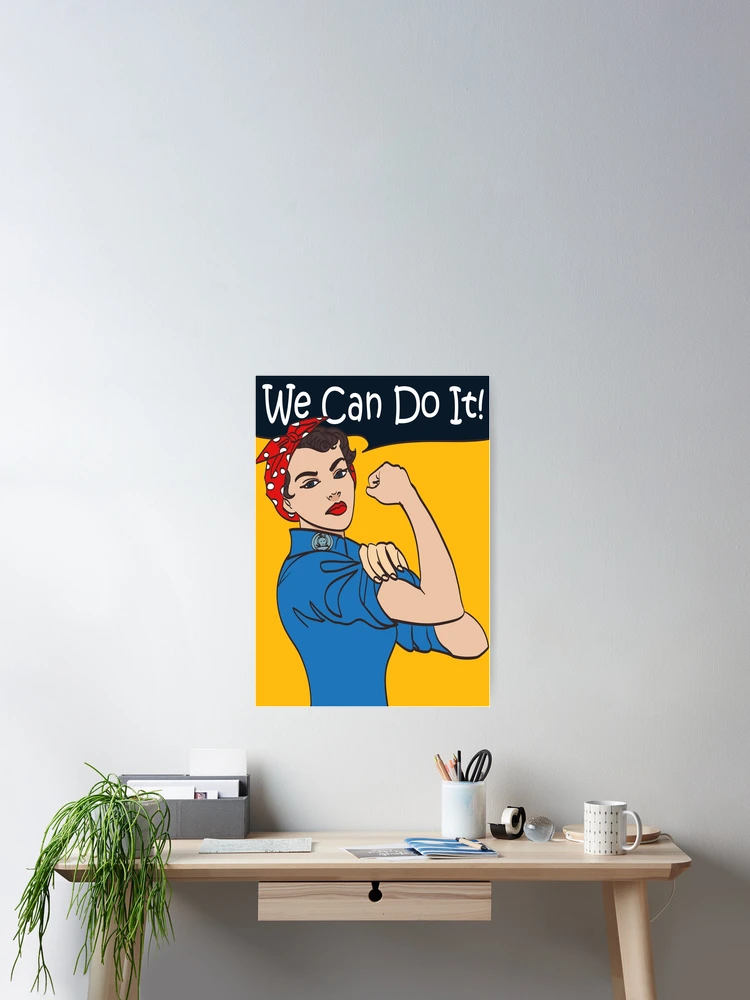 Sticker We Can Do It. Iconic woman's fist/symbol of female power