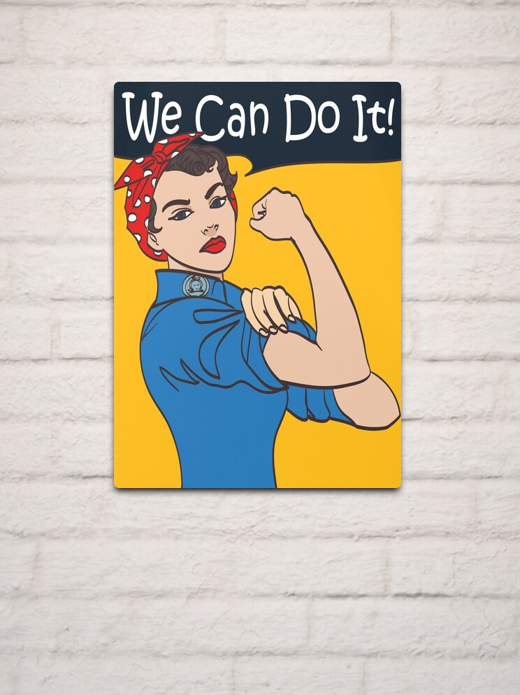 Sticker We Can Do It. Iconic woman's fist/symbol of female power