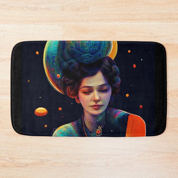 Item preview, Beutiful Girl Reading a Book in Space Lost in Thoughts designed and sold by deificusArt.