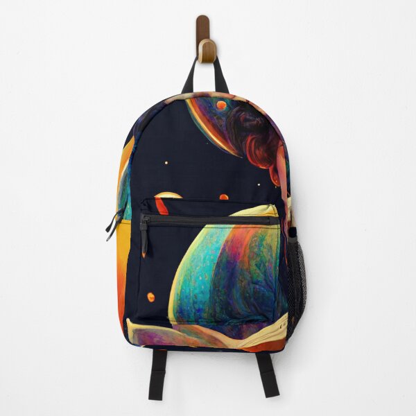 Item preview, Beutiful Girl Reading a Book in Space Lost in Thoughts designed and sold by deificusArt.