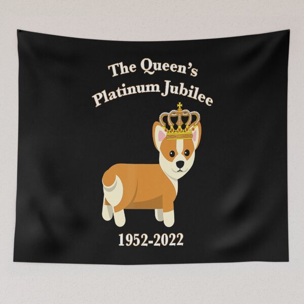 Item preview, The Queen Platinum Jubilee Corgi with Crown Dog Lover Pet  designed and sold by Maliyah Adrien.
