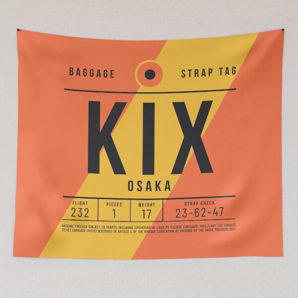 Item preview, Luggage Tag E - KIX Osaka Japan designed and sold by VoodooCircus.
