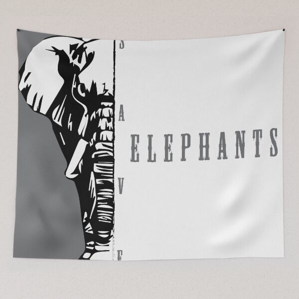 Item preview, Save Elephant Love Animal Theme Design designed and sold by RiyonArts.