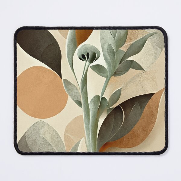 Item preview, Abstract Plants Natural Tones Colors Boho designed and sold by deificusArt.
