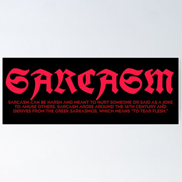 Item preview, SARCASM designed and sold by Dude 4U.
