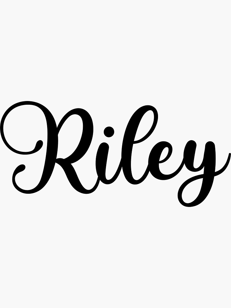Riley Female Name - Beautiful Handwritten Lettering Modern Calligraphy Text  Stock Vector - Illustration of signature, letter: 207793652