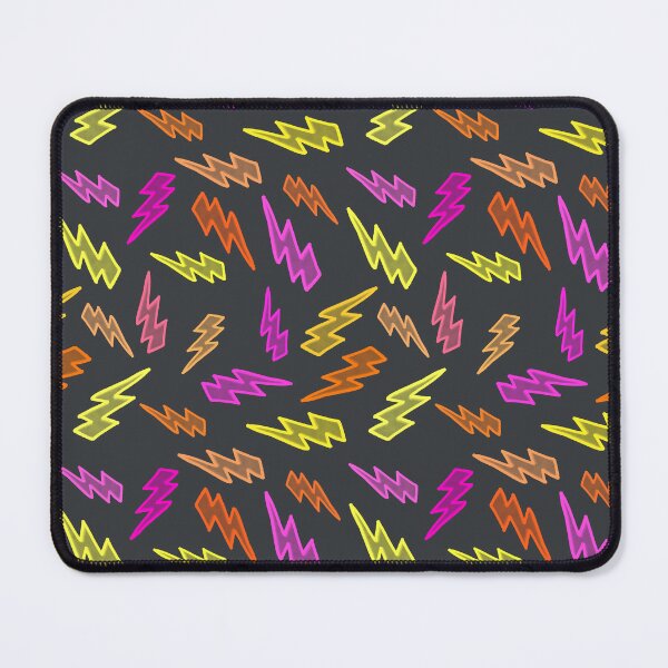 Item preview, Retro neon lights thunder comic sound effects geometric shapes abstract designed and sold by StudioAkubi.