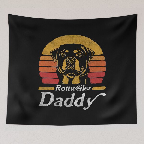 Item preview, Retro Vintage Rottweiler Daddy designed and sold by More Cute Dogs.