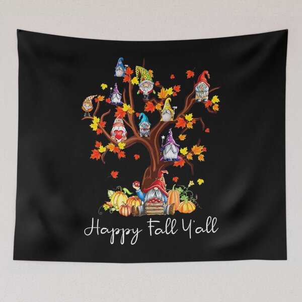 Item preview, Happy Fall Y'all Gnomes Pumpkin Autumn Tree Thanksgiving  designed and sold by Miriam Brayan.