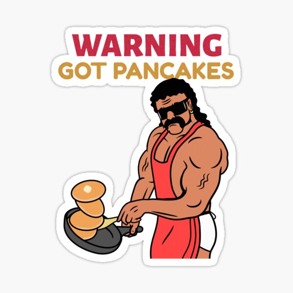 Human Warning Label - Got Pancakes   Sticker