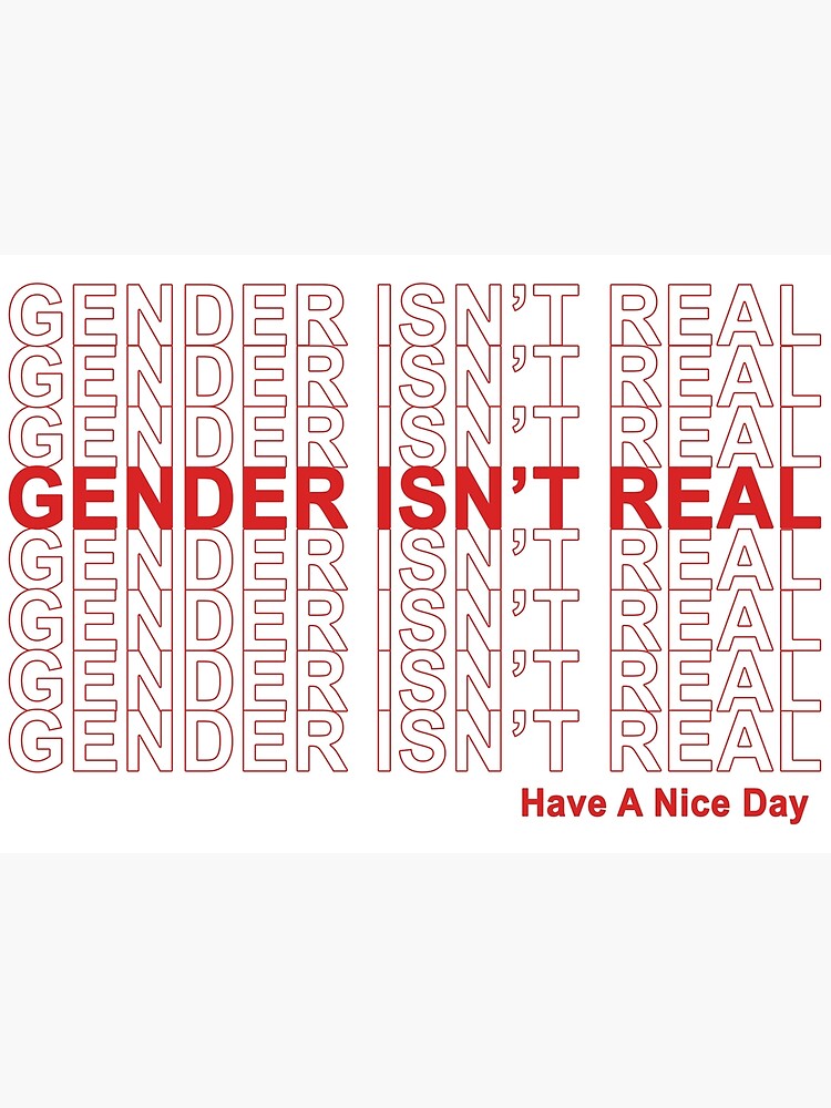 Gender Isn't Real, Have A Nice Day! by transprince