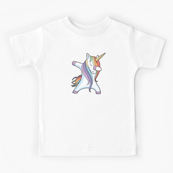 Unicorns are Born in July Dabbing T-Shirt Kids T-Shirt