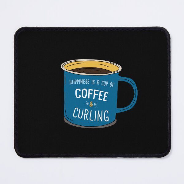 Item preview, Curling & Coffee is happiness designed and sold by orlumbuspirate.