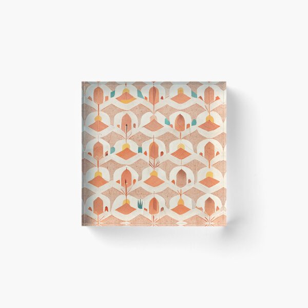 Artikelvorschau, Boho Pattern Minimalistic Retro Warm Tones Summer Vibes entworfen und verkauft von deificusArt.