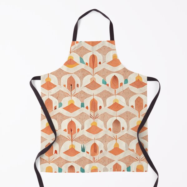 Artikelvorschau, Boho Pattern Minimalistic Retro Warm Tones Summer Vibes entworfen und verkauft von deificusArt.