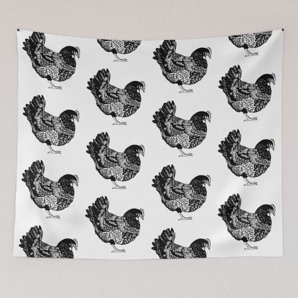 Item preview, Hen Drawing - Black and White designed and sold by emmajfitz.