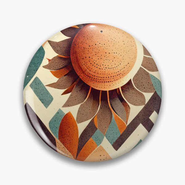 Artikelvorschau, Boho Sun Pattern Minimalistic Retro Warm Tones Summer Vibes entworfen und verkauft von deificusArt.