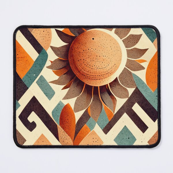 Artikelvorschau, Boho Sun Pattern Minimalistic Retro Warm Tones Summer Vibes entworfen und verkauft von deificusArt.