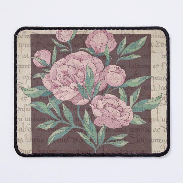 Item preview, Copy of pink bouquet of flowers on a vintage book designed and sold by Beeroclock.