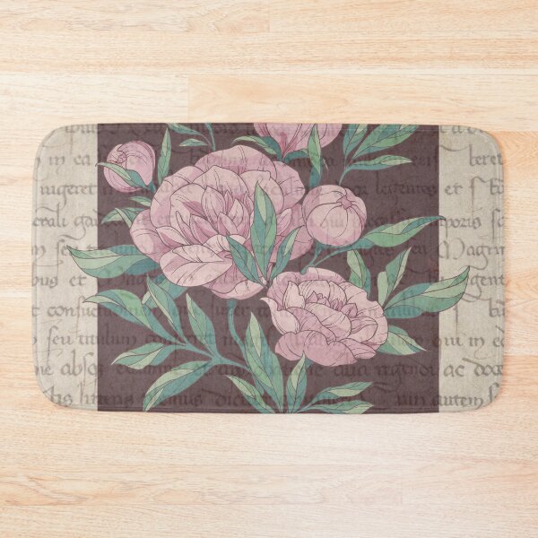 Item preview, Copy of pink bouquet of flowers on a vintage book designed and sold by Beeroclock.