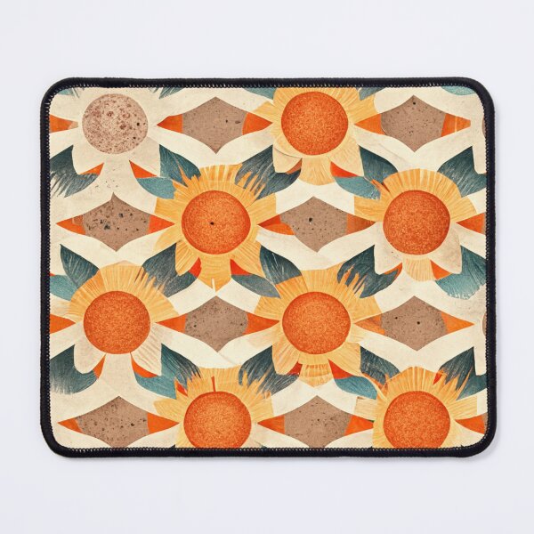Artikelvorschau, Boho Sun Pattern Minimalistic Retro Warm Tones Summer Vibes entworfen und verkauft von deificusArt.