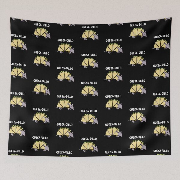 Item preview, Quesa-Dillo Funny Quesadilla Puns (Dark BG) designed and sold by punnybone.
