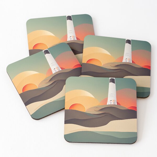 Item preview, The Last Lighthouse on the Edge of the World Sunset designed and sold by deificusArt.