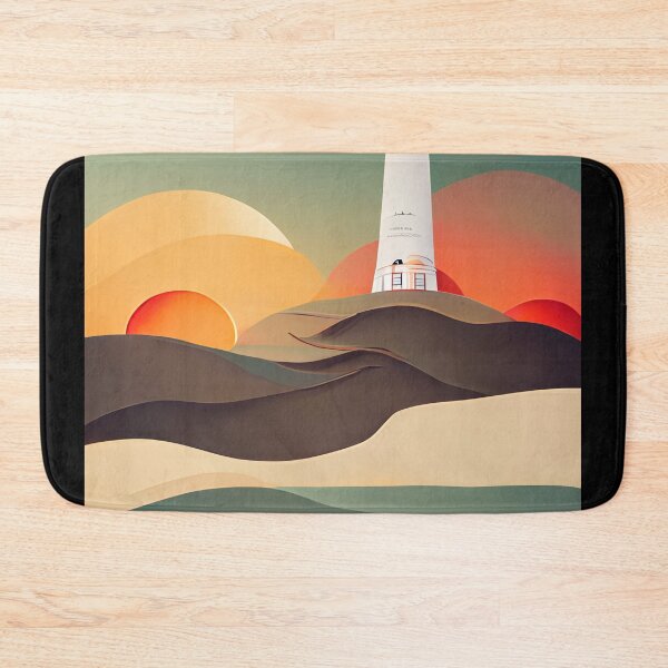 Item preview, The Last Lighthouse on the Edge of the World Sunset designed and sold by deificusArt.