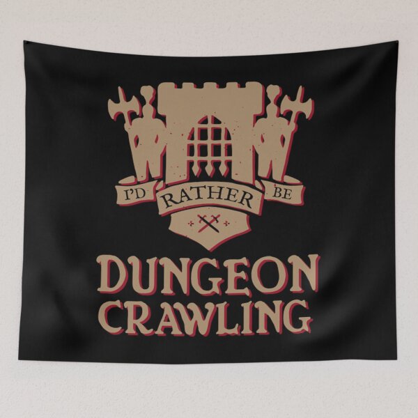 Item preview, I'd Rather Be Dungeon Crawling - Castle Variant designed and sold by JonesDama.