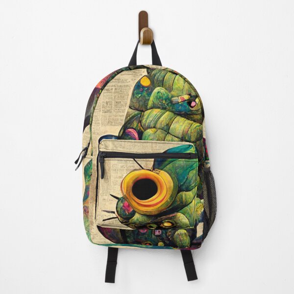 Item preview, Caterpillar Drinking Wine and Reading the Newspaper designed and sold by deificusArt.
